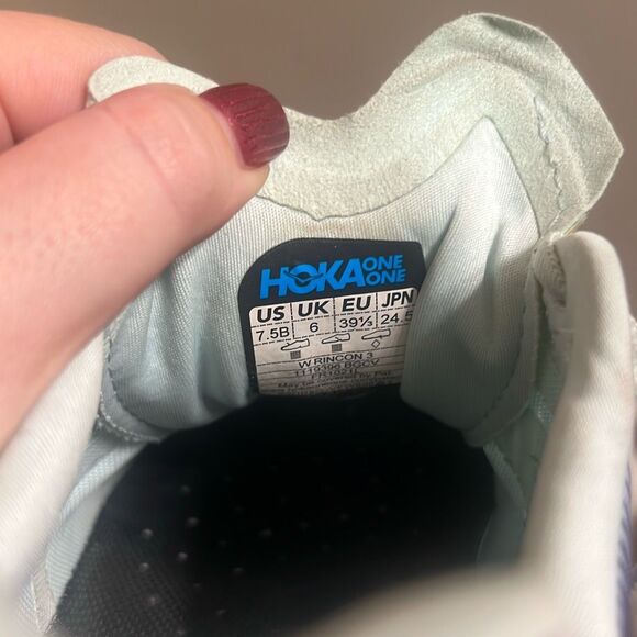✨Hoka Women's RINCON 3 Blue Glass Chalk Violet Running Walking Sz 7.5 Shoes✨ - Picture 14 of 14